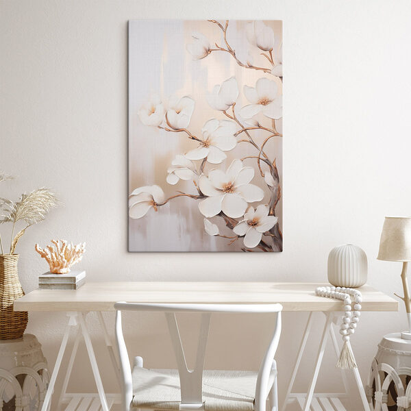 Peinture de fleurs blanches Peinture de fleurs blanches