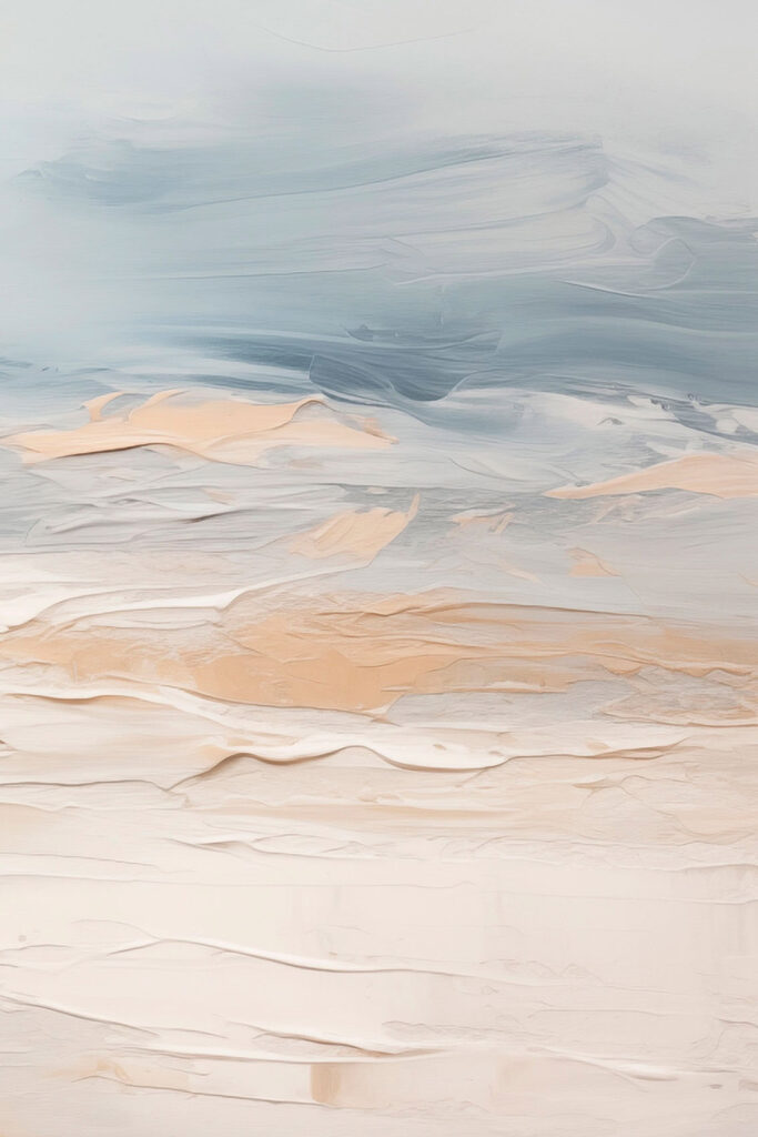 Abstract waves in soft pastel hues