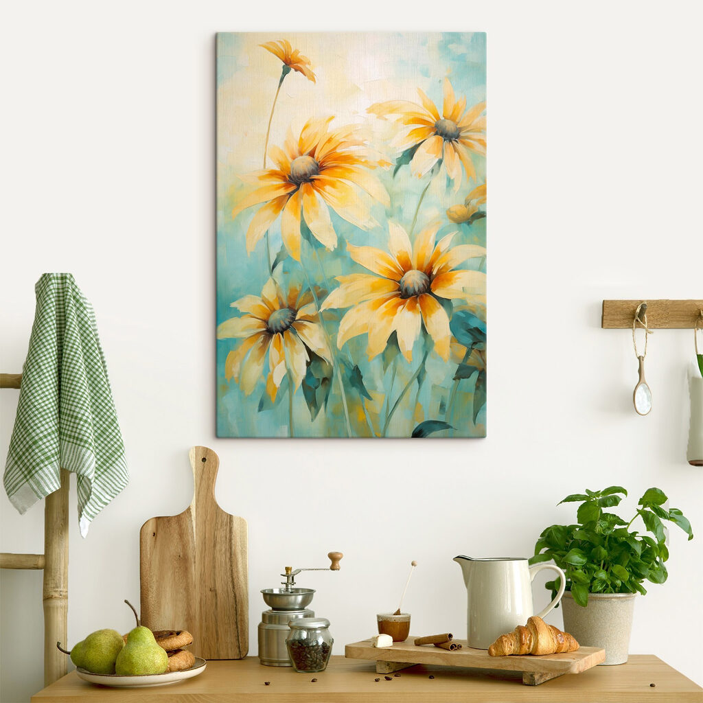 Painting of yellow flowers