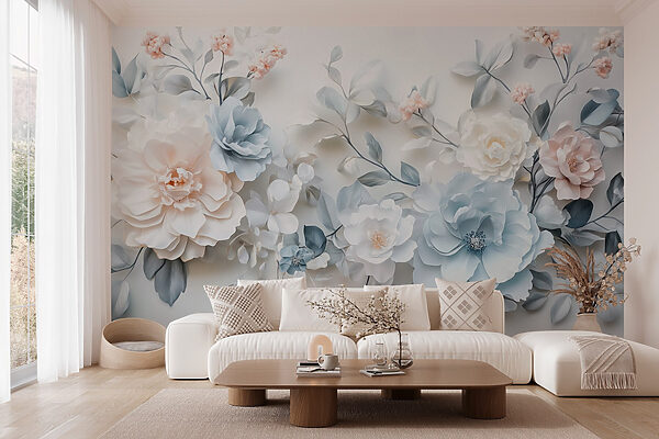 Groupe de fleurs sur une surface blanche Groupe de fleurs sur une surface blanche