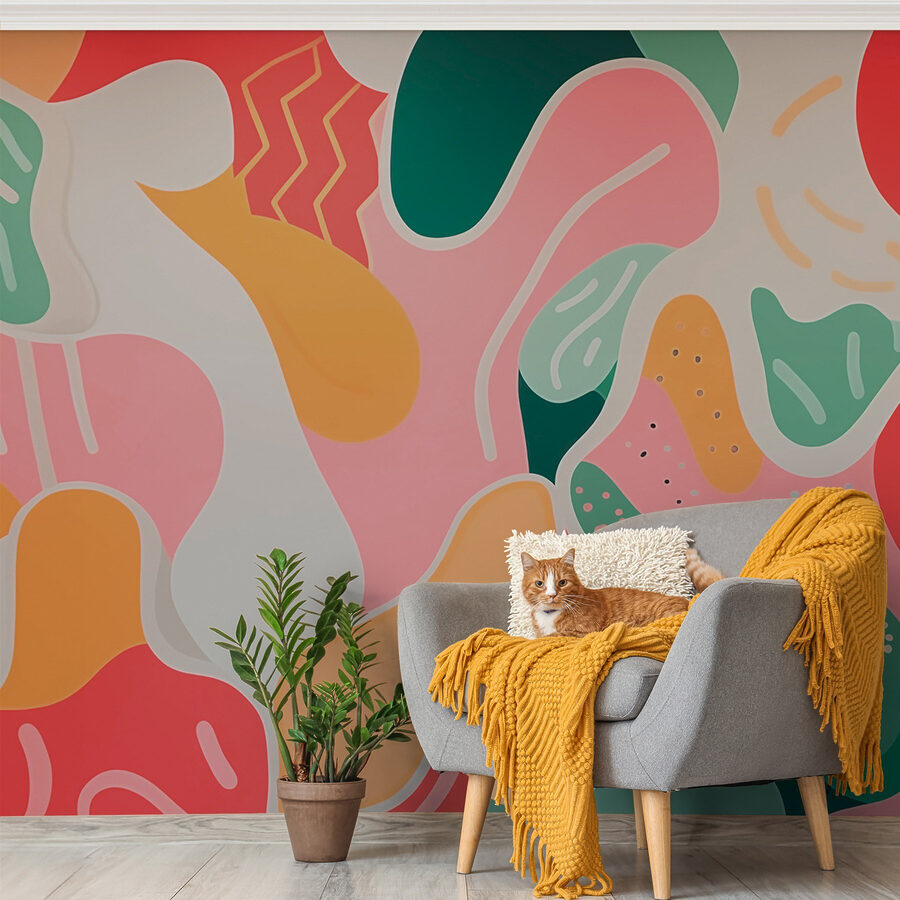 Art coloré sur un mur
