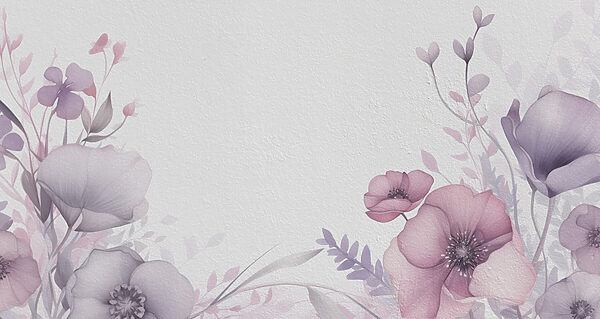 Peinture de fleurs sur une surface blanche Peinture de fleurs sur une surface blanche