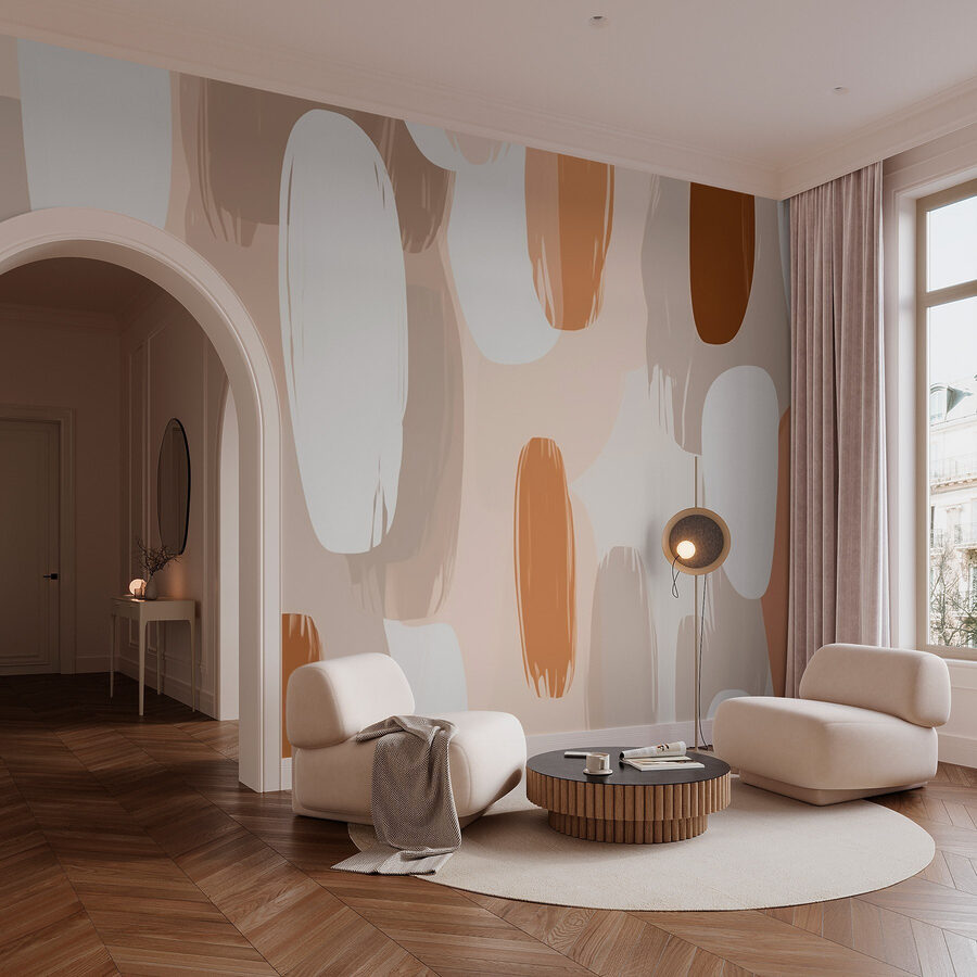 Motif de peinture brune et blanche Motif de peinture brune et blanche