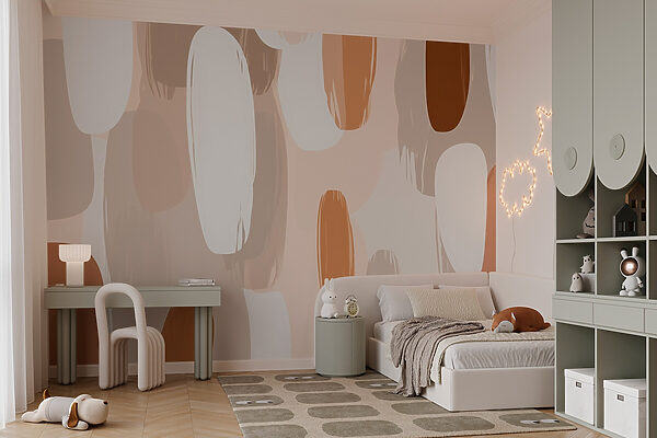 Motif de peinture brune et blanche Motif de peinture brune et blanche