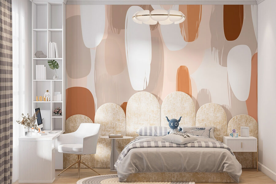 Motif de peinture brune et blanche Motif de peinture brune et blanche