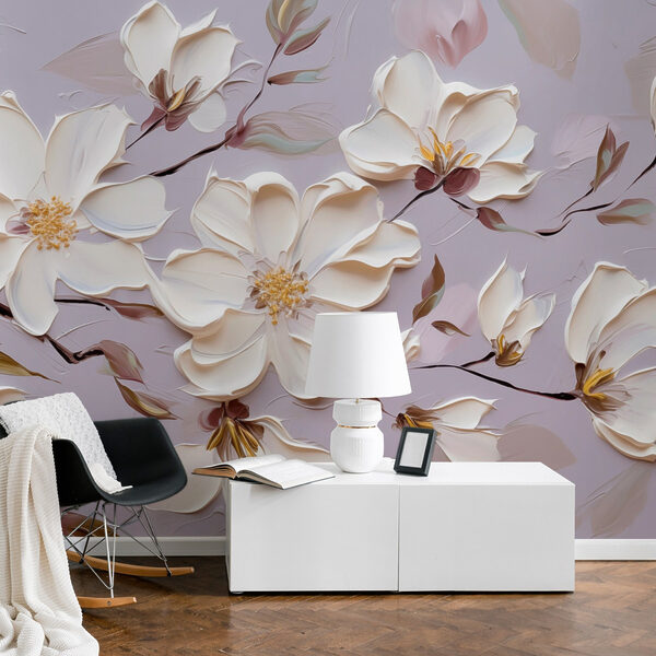 Peinture de fleurs blanches Peinture de fleurs blanches
