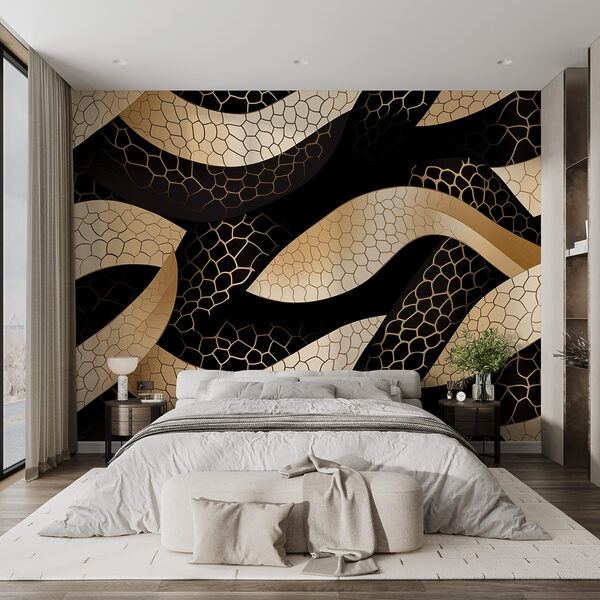 Motif abstrait aux formes fluides Motif abstrait aux formes fluides