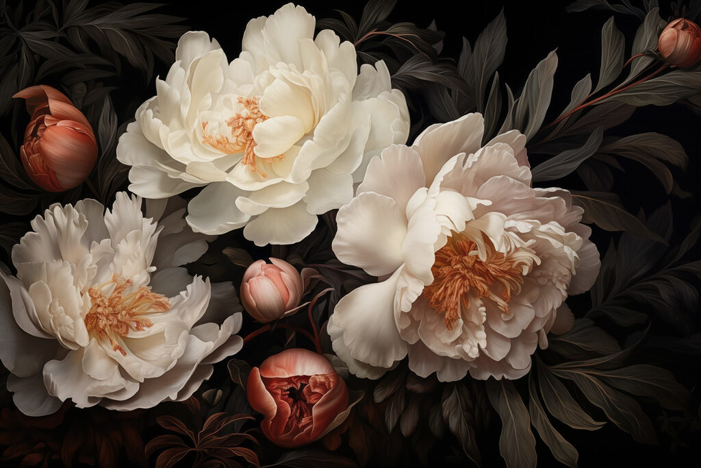 Groupe de fleurs blanches Groupe de fleurs blanches