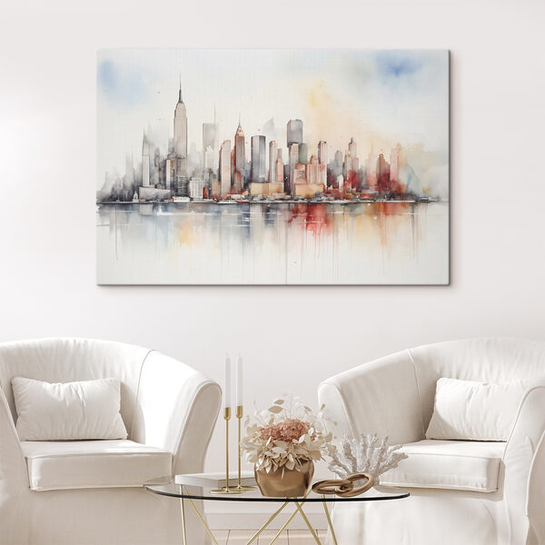 Aquarelle d'une ville Aquarelle d'une ville