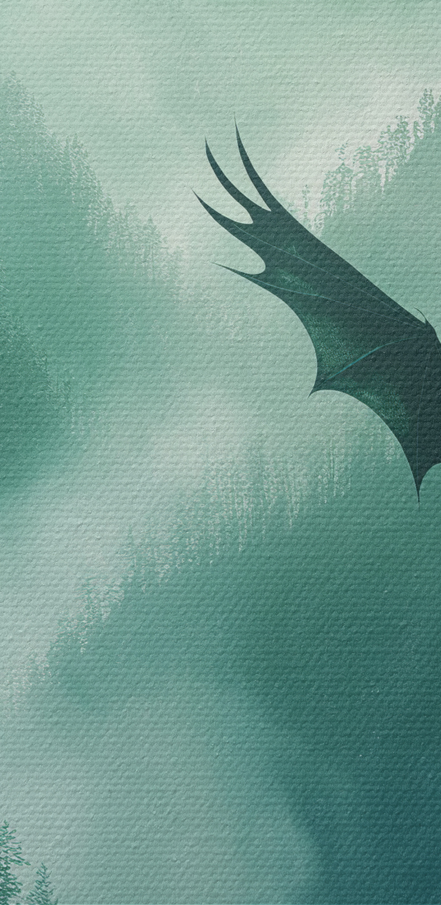 Groupe de dragons volant dans le ciel