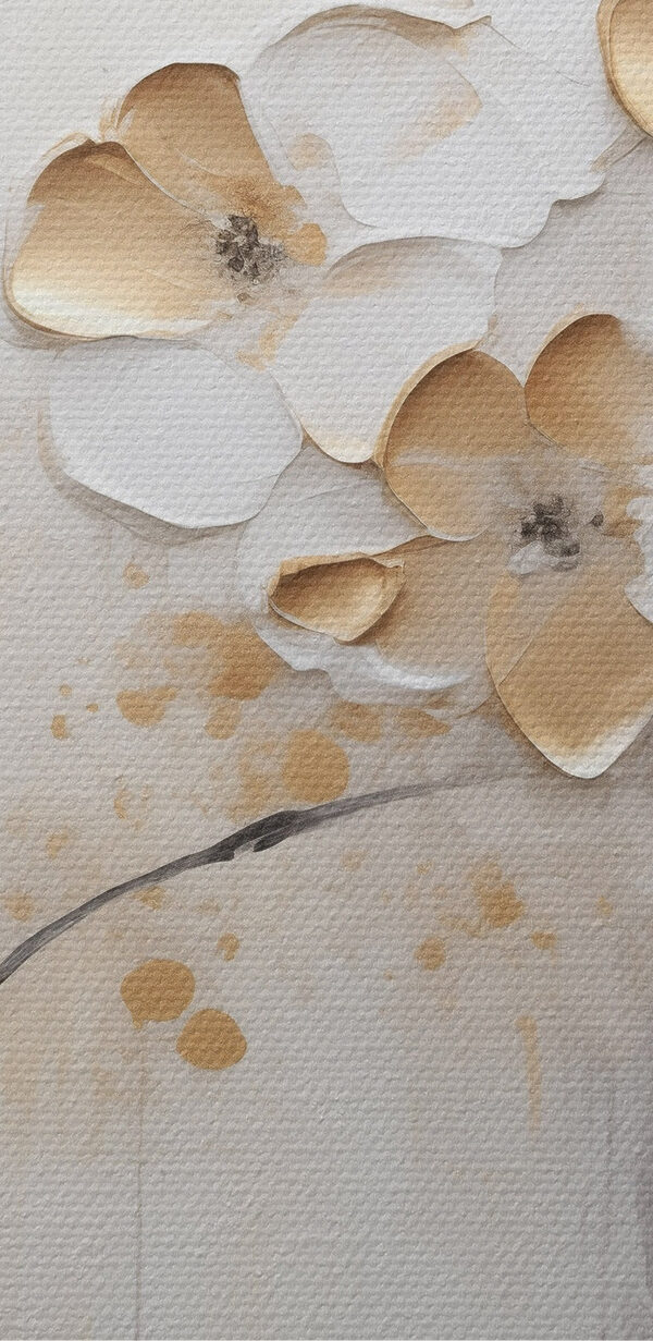 Peinture de fleurs sur un mur Peinture de fleurs sur un mur