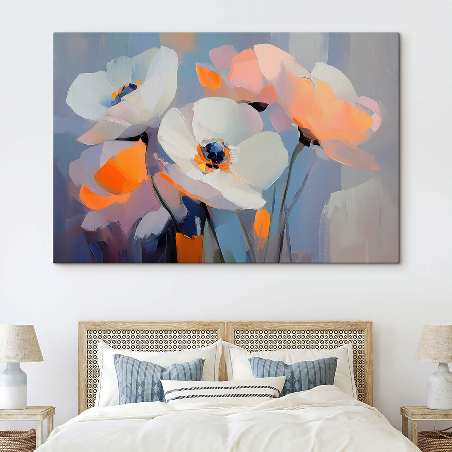 Peinture de fleurs blanches Peinture de fleurs blanches