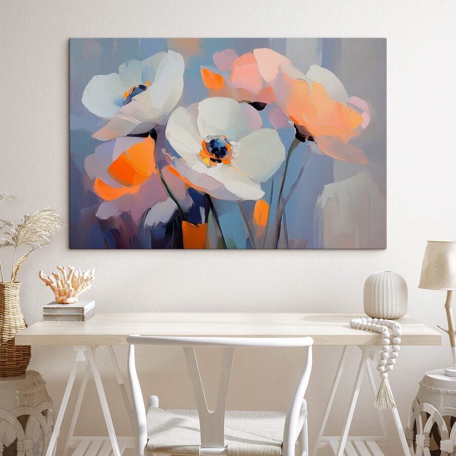 Peinture de fleurs blanches Peinture de fleurs blanches