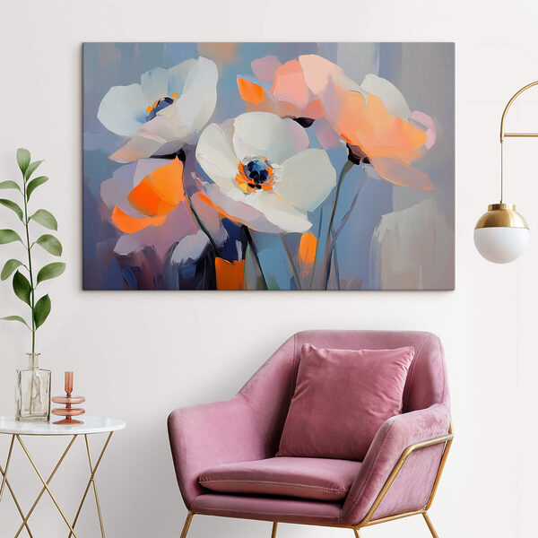 Peinture de fleurs blanches Peinture de fleurs blanches