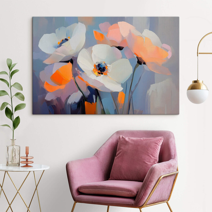 Peinture de fleurs blanches Peinture de fleurs blanches