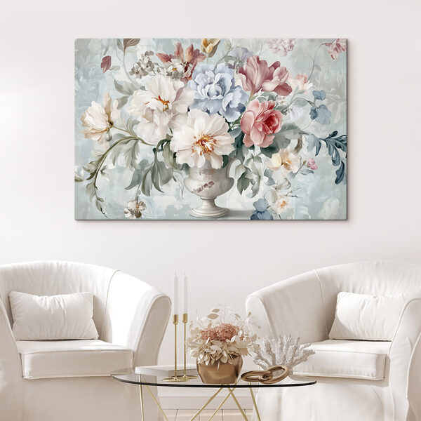 Peinture de fleurs dans un vase Peinture de fleurs dans un vase