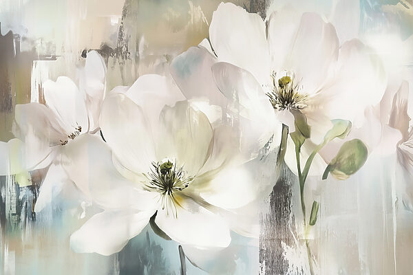 Delicate blooms in soft colors