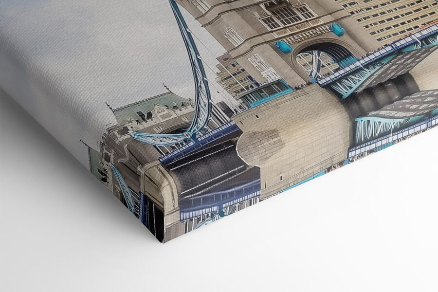 Pont avec tours et pont sur l'eau