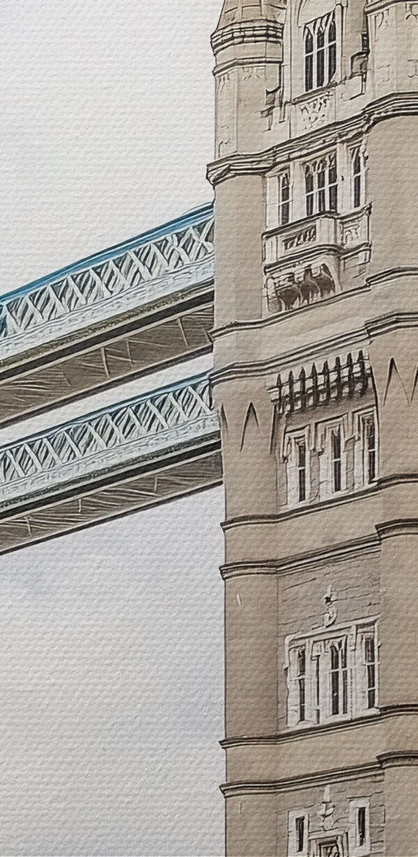 Pont avec tours et pont sur l'eau Pont avec tours et pont sur l'eau