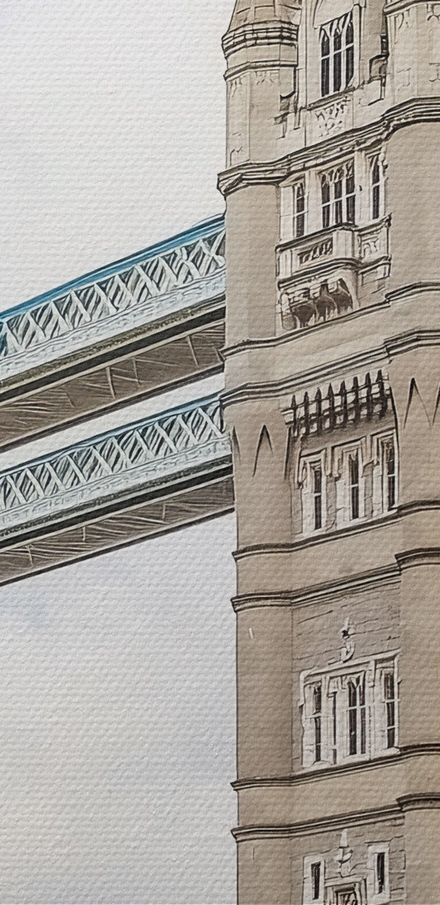 Pont avec tours et pont sur l'eau