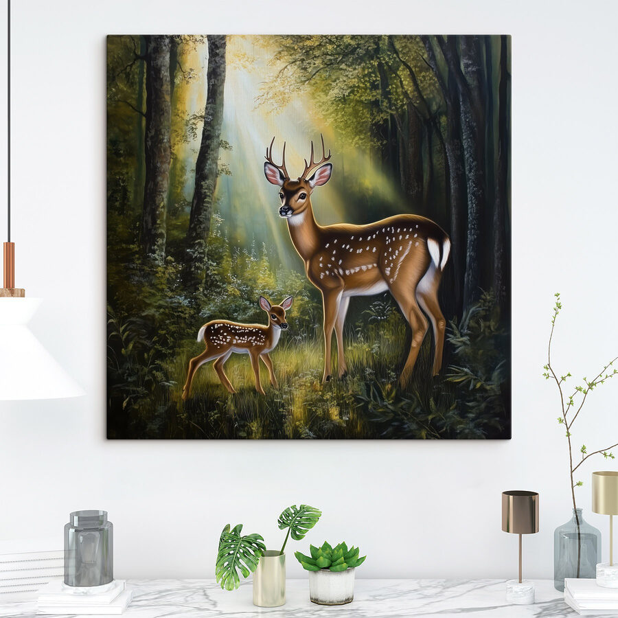 Cerf dans les bois