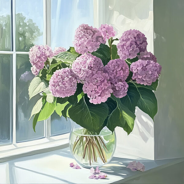 Peinture d'un vase de fleurs Peinture d'un vase de fleurs