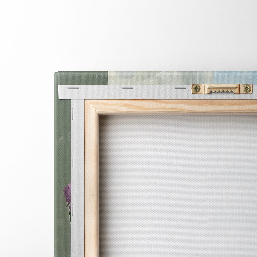 Painting of a vase of flowers Painting of a vase of flowers