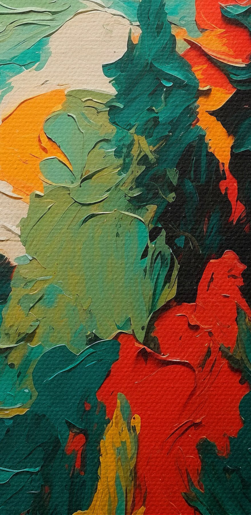 Peinture d'arbres et de soleil