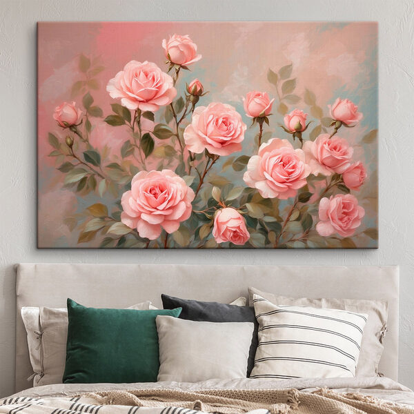 Peinture de roses roses Peinture de roses roses