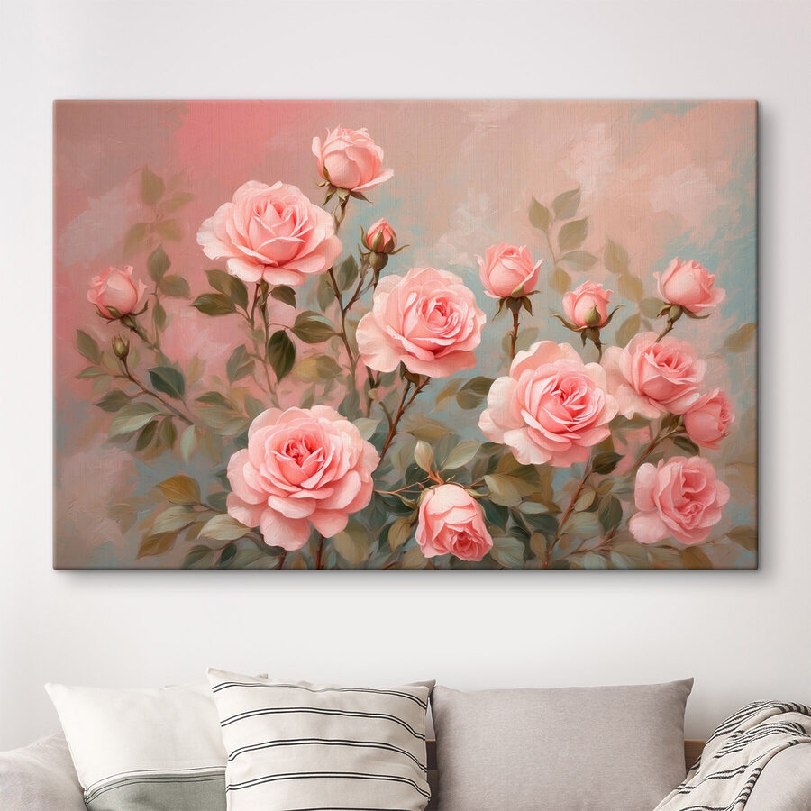 Peinture de roses roses Peinture de roses roses
