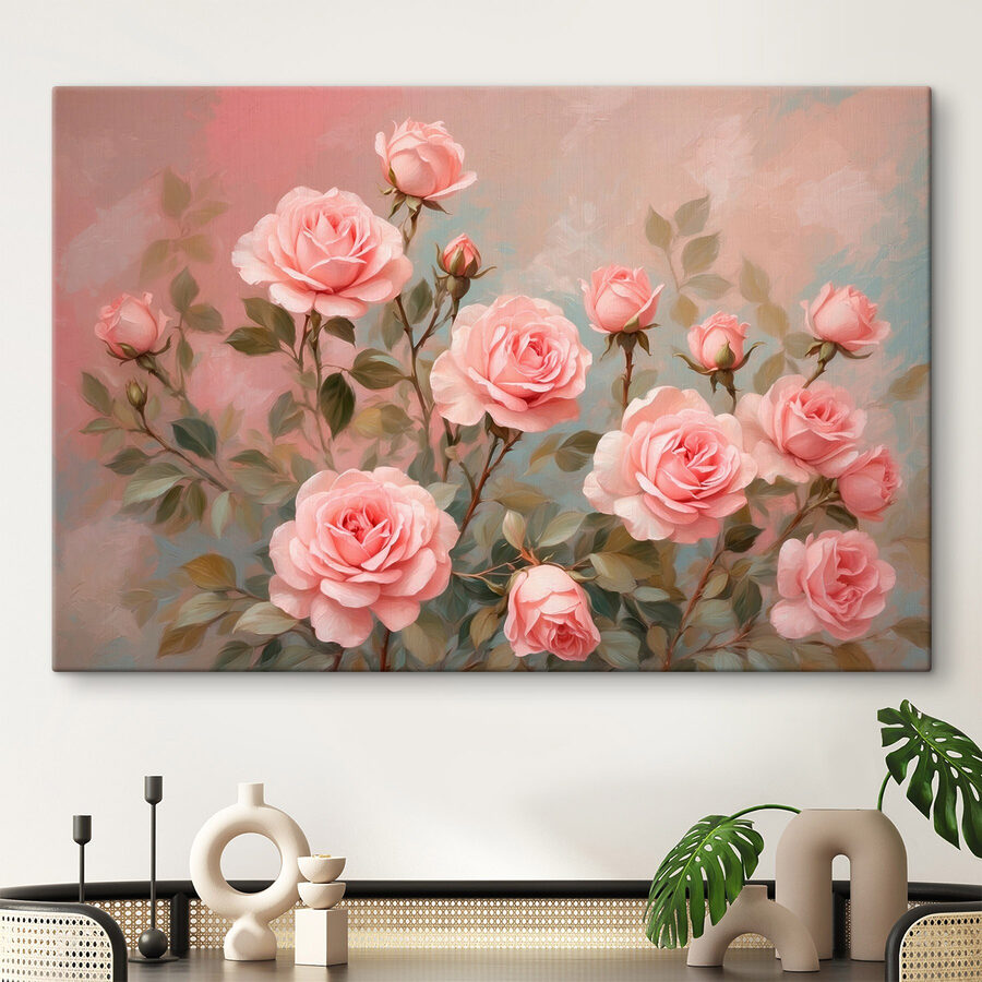 Peinture de roses roses Peinture de roses roses