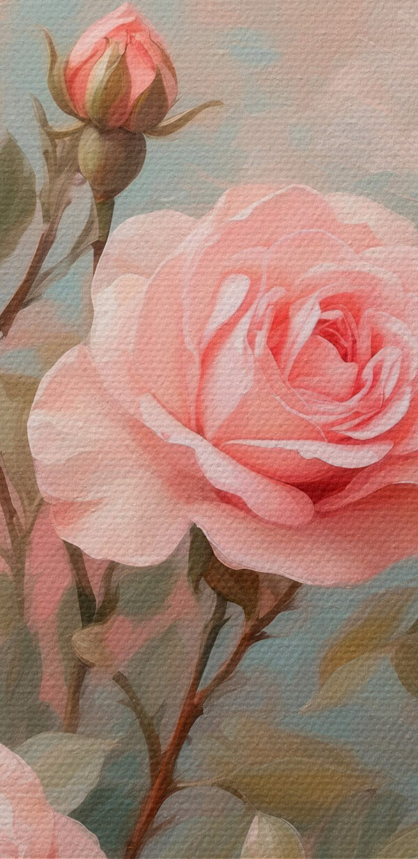 Peinture de roses roses Peinture de roses roses