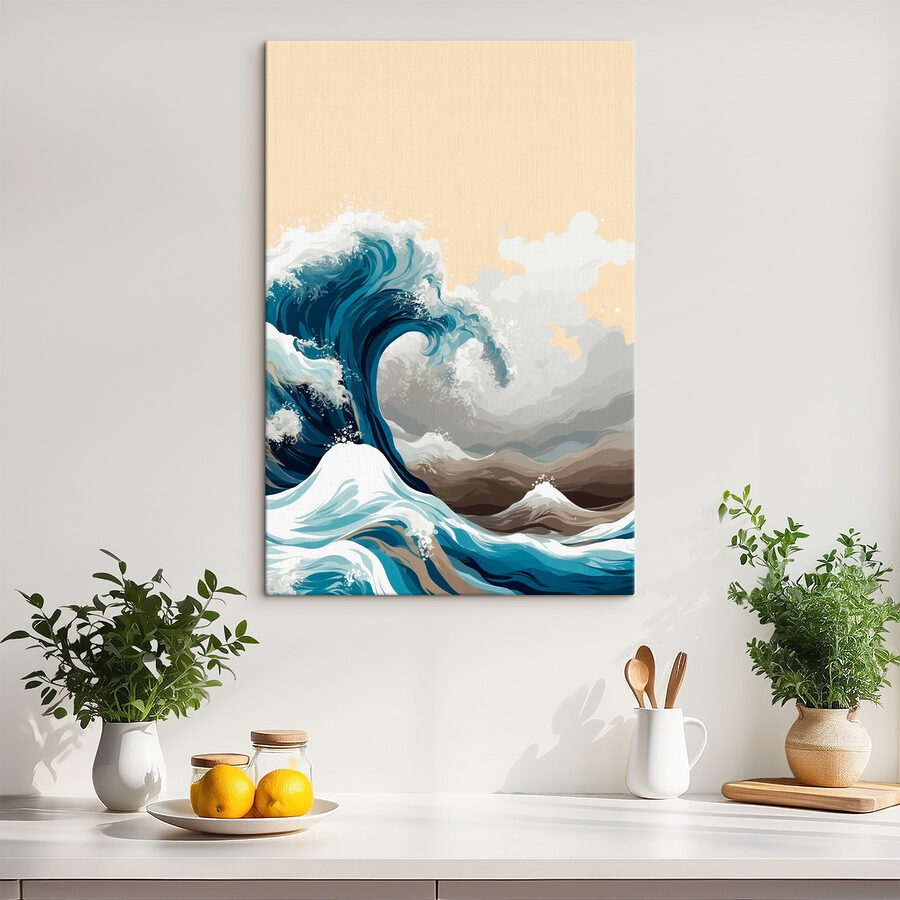 Grande vague dans l'océan