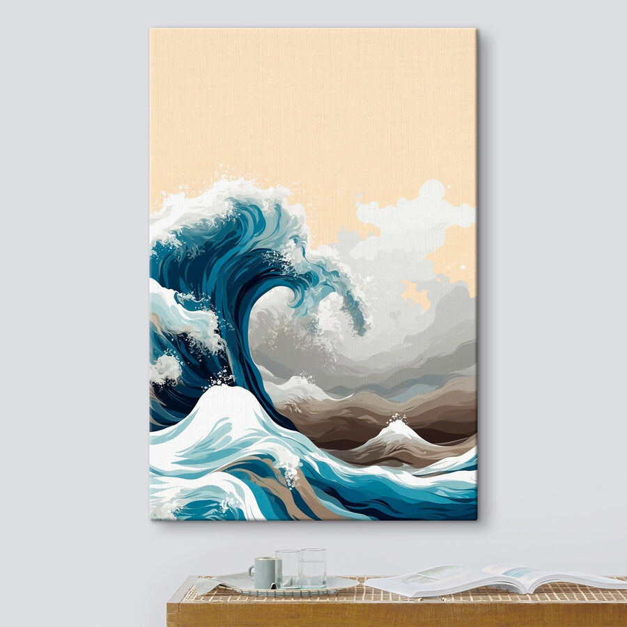 Grande vague dans l'océan