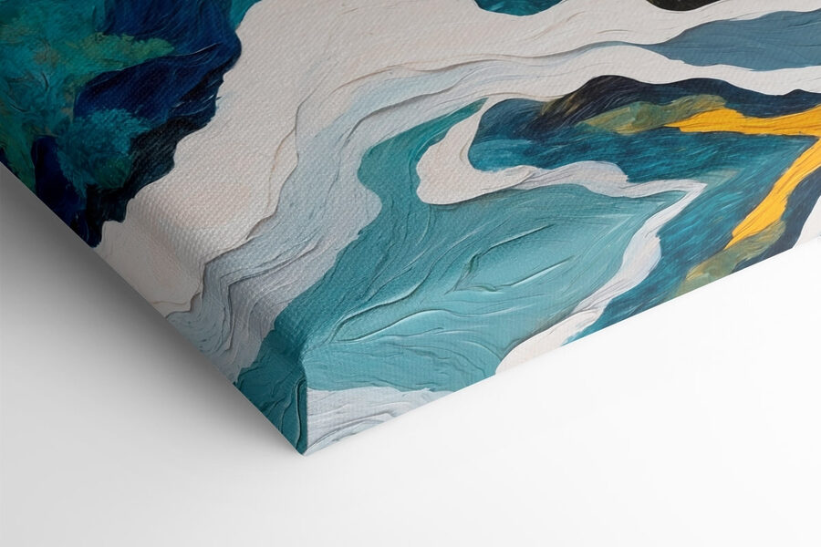 Peinture d'arbres et de nuages