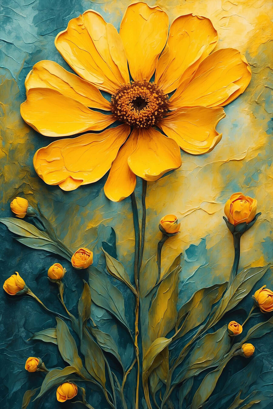 Peinture d'une fleur Peinture d'une fleur