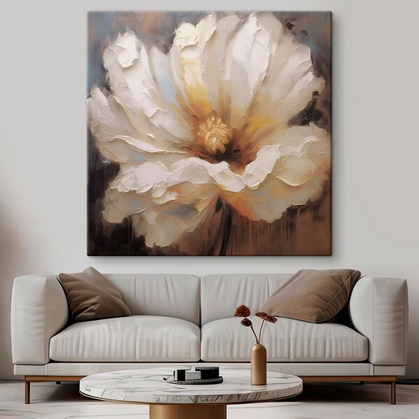 Peinture d'une fleur blanche Peinture d'une fleur blanche