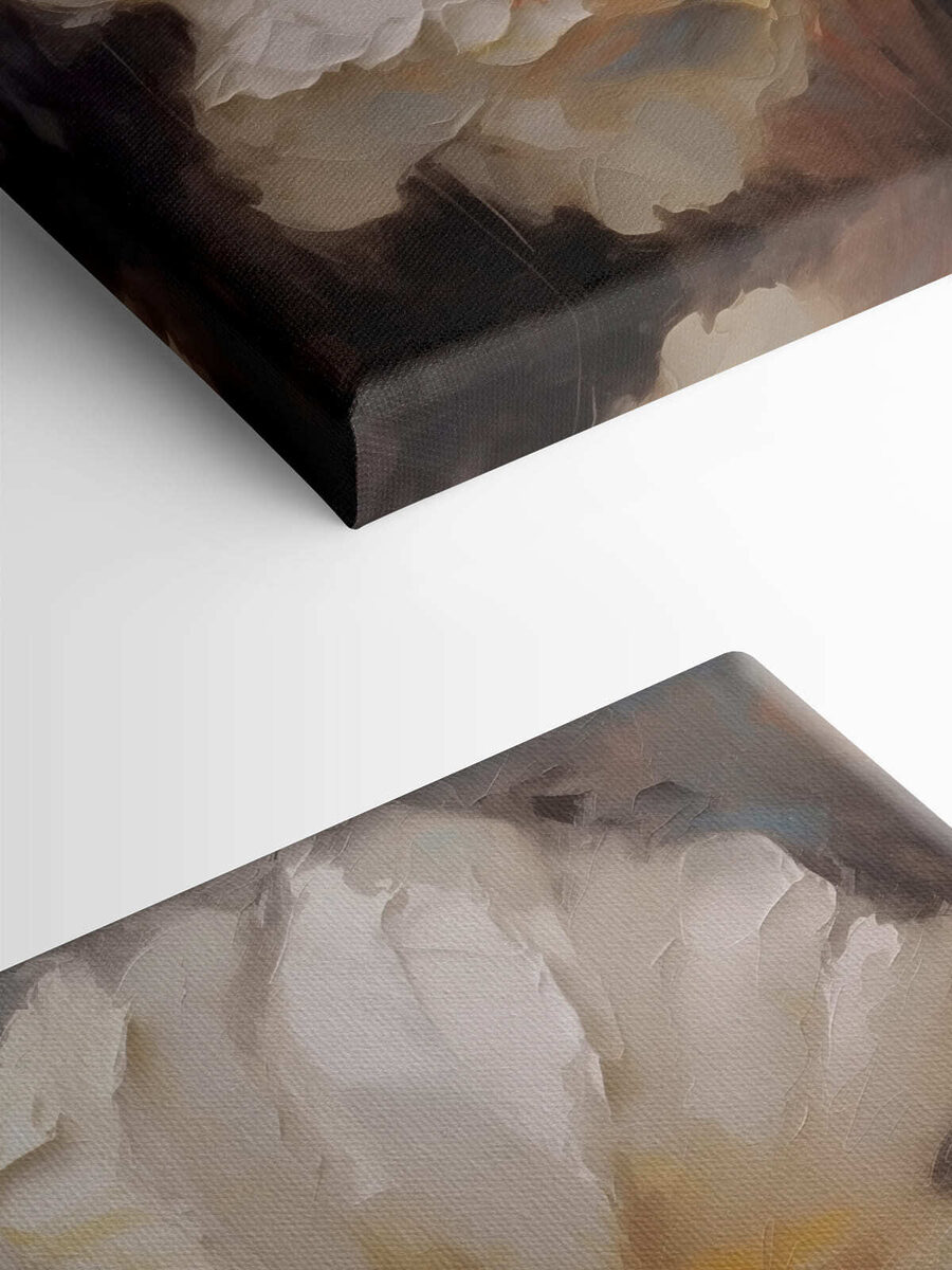 Peinture d'une fleur blanche