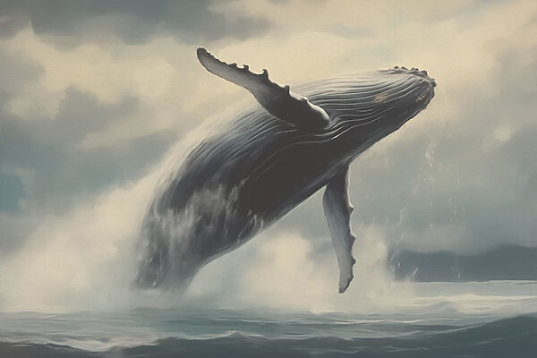 Baleine sautant hors de l'eau Baleine sautant hors de l'eau