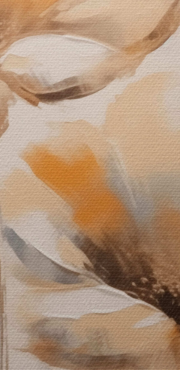 Peinture de fleurs sur fond blanc Peinture de fleurs sur fond blanc