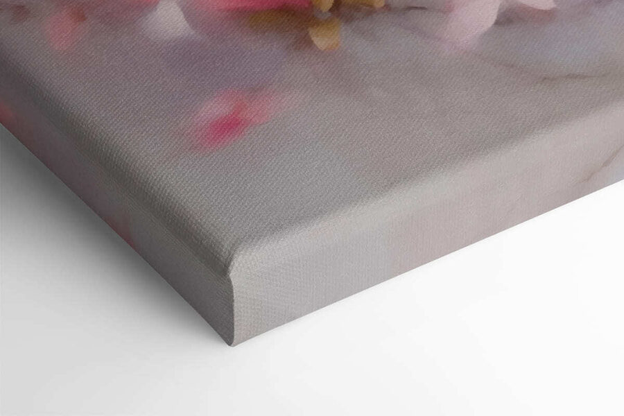 Peinture de fleurs roses