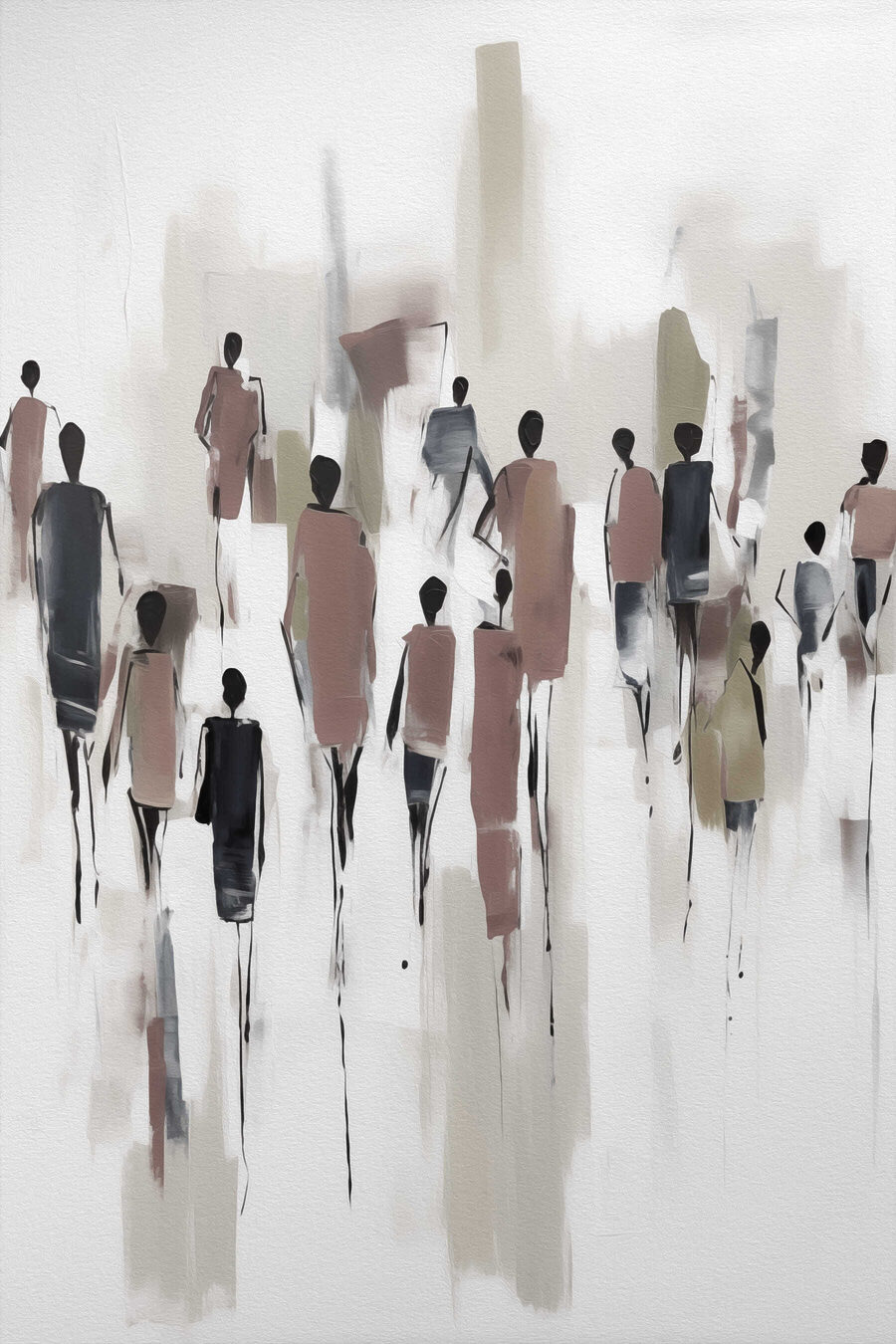 Groupe de personnes marchant