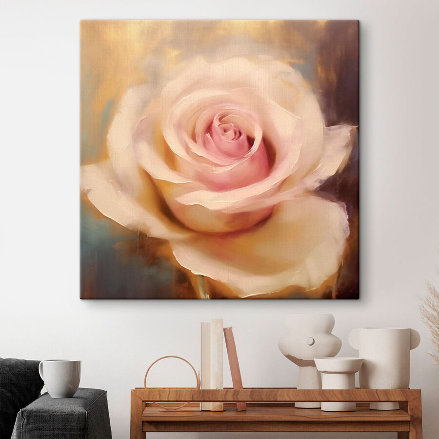 Rose élégante aux teintes douces