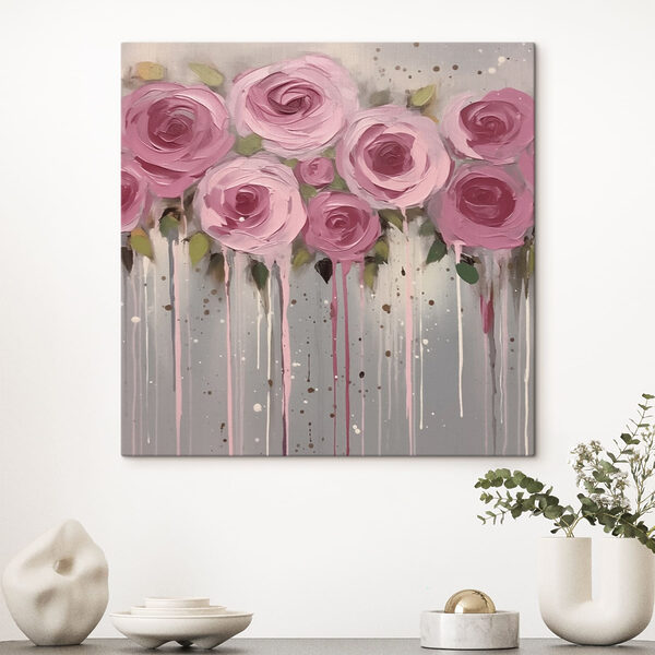 Peinture de fleurs roses Peinture de fleurs roses