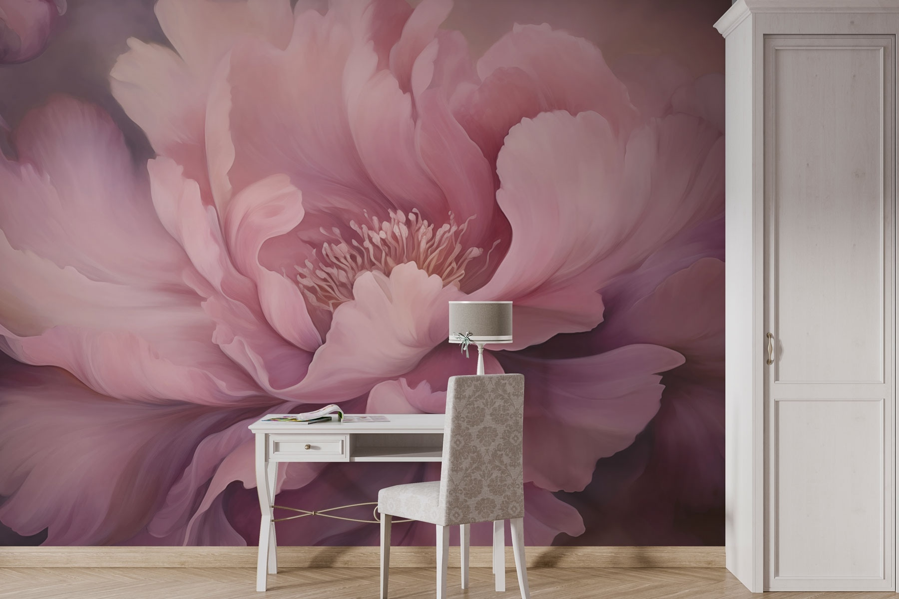 Delicate petals in soft hues