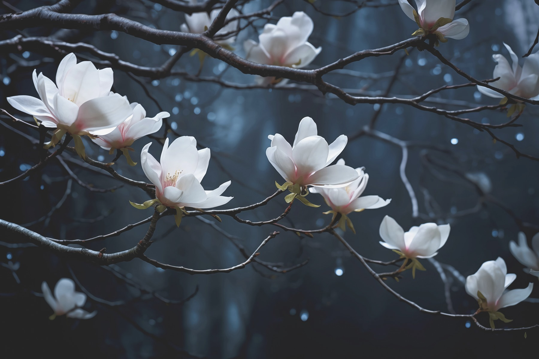 Tree with white flowers
