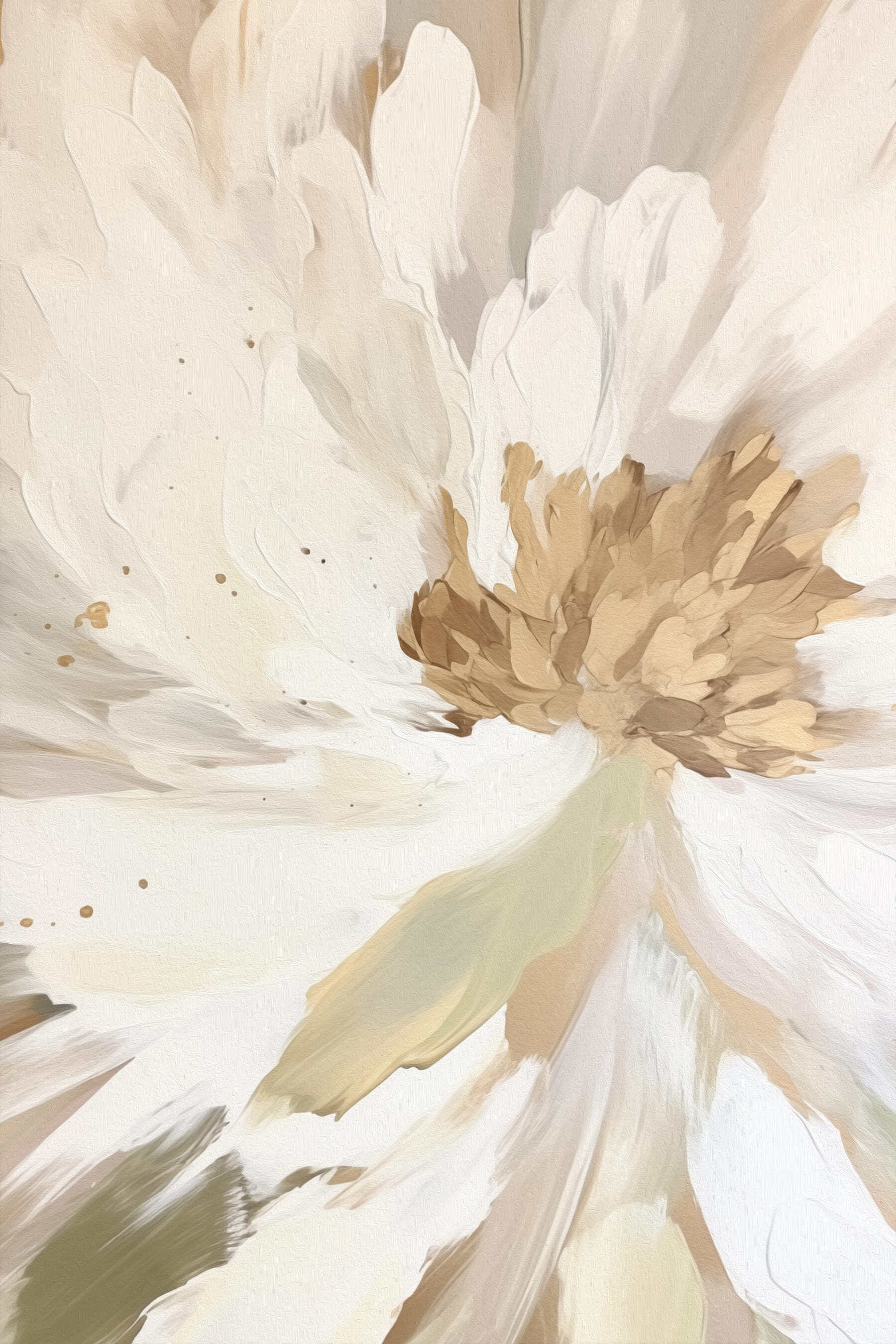 Delicate hues of soft white petals