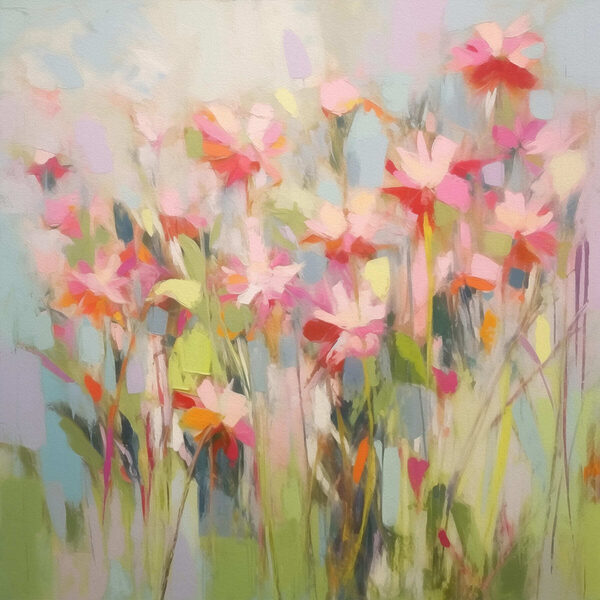 Peinture de fleurs sur un mur Peinture de fleurs sur un mur