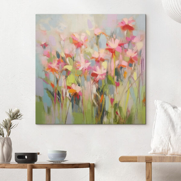 Peinture de fleurs sur un mur Peinture de fleurs sur un mur