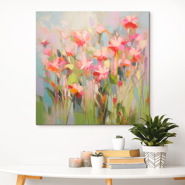 Peinture de fleurs sur un mur Peinture de fleurs sur un mur